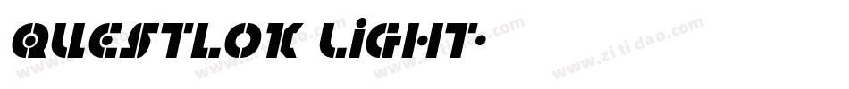 Questlok Light字体转换